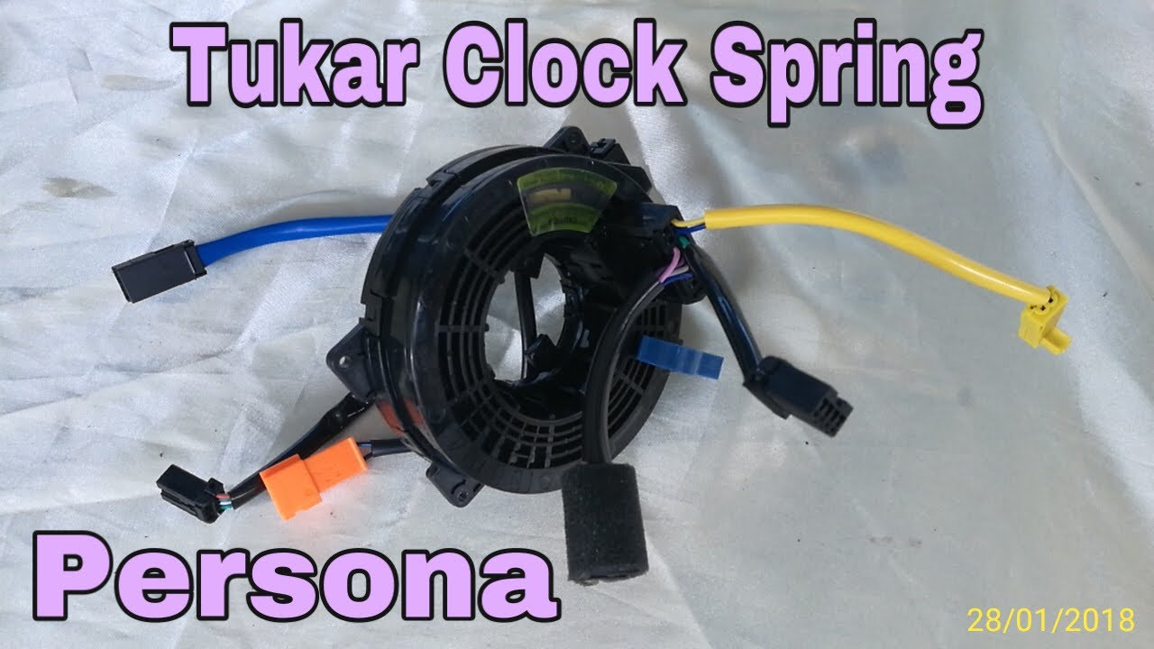 Cara pasang clock spring/roller horn dengan betul. Silap pasang melayang duit.