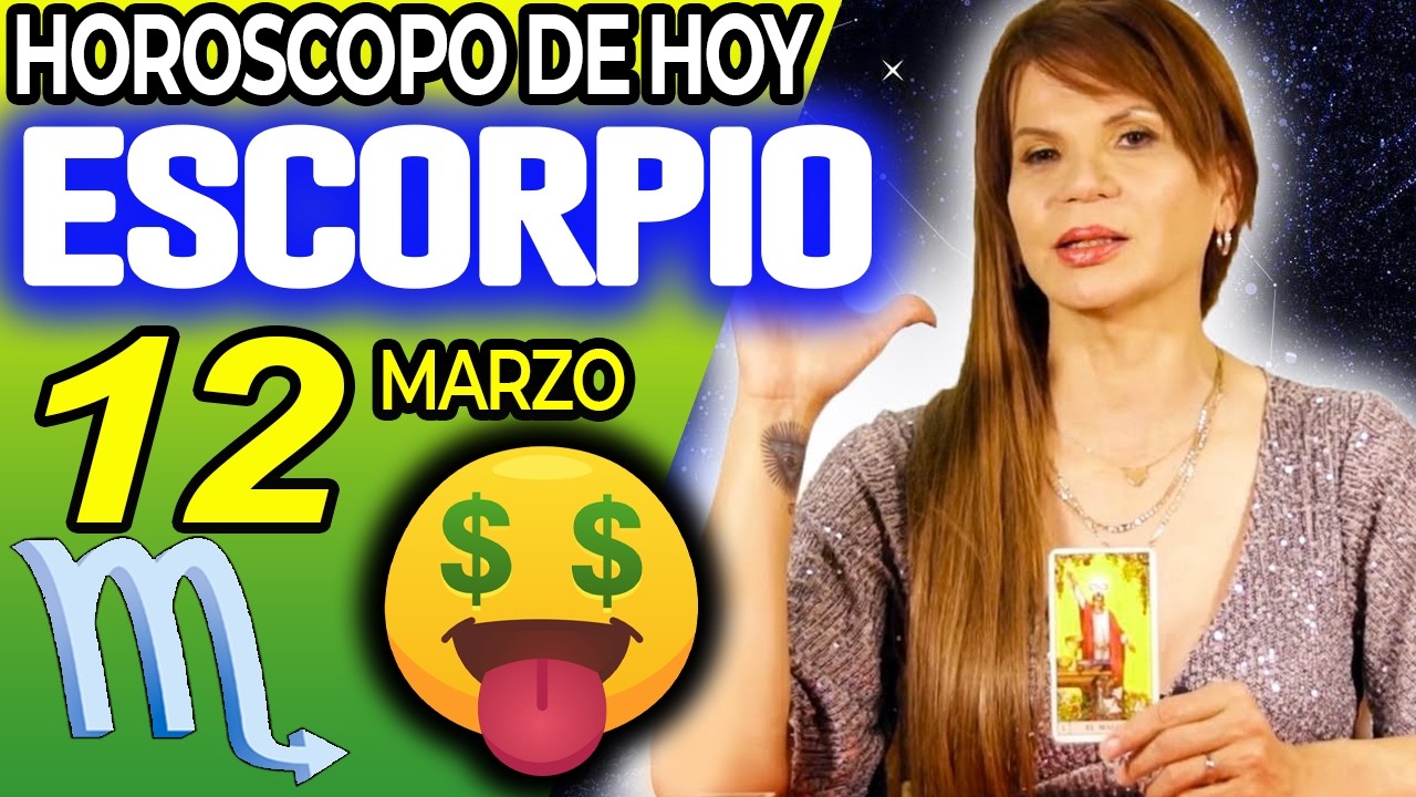 ESCORPIO ♏TE VAS A BA&Ntilde;AR CON DINERO🛁💰 TU DESTINO ES BRUTAL🍀 Hor&oacute;scopo De Hoy 12 De Marzo 2026 Mhoni