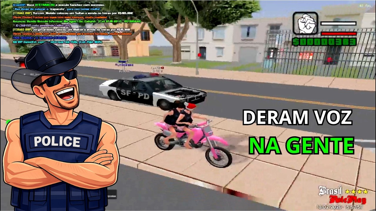 Os PM deram voz e não aguentou NO BRASIL ROLEPLAY 😨 - Eduardo BRP