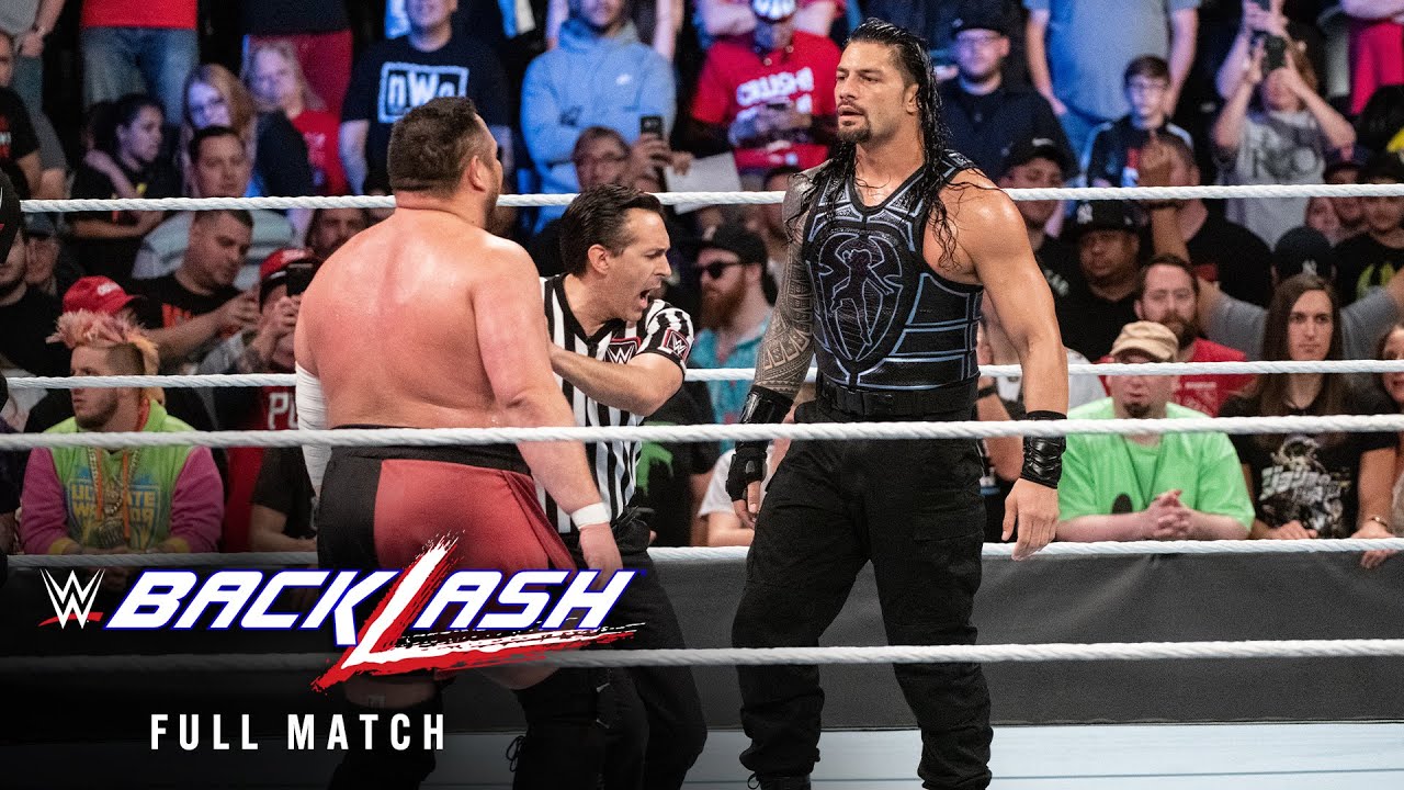 ПОЛНЫЙ МАТЧ: Роман Рейнс против Самоа Джо: WWE Backlash 2018