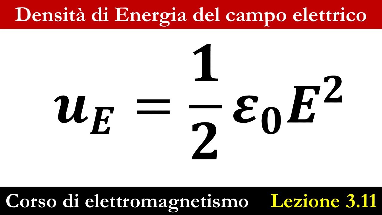 Densità di energia del campo elettrico