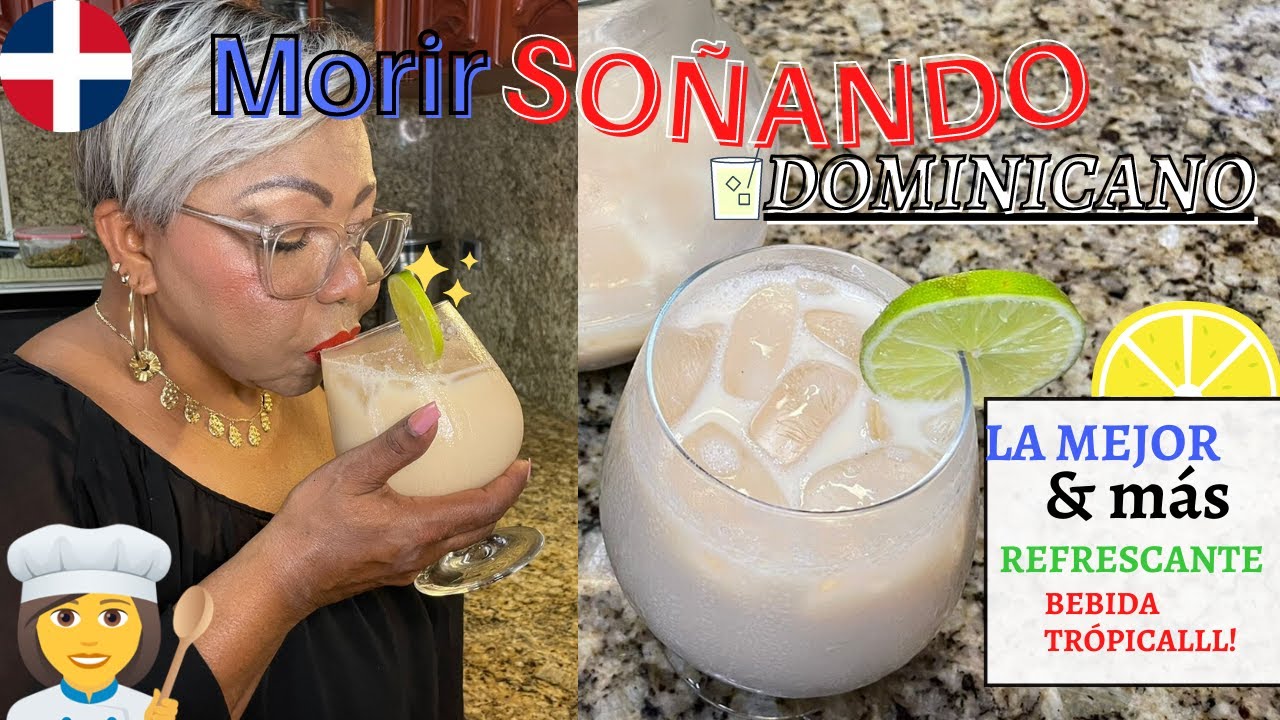 🔴🍊Cómo hacer MORIR SOÑANDO DE LIMÓN DOMINICANO ✅  Receta TRADICIONAL muy SENCILLA🍊🔴