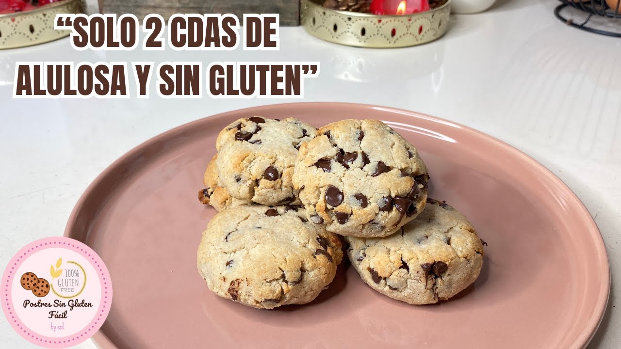 Galletas con Chispas de Chocolate SIN GLUTEN y SIN AZÚCAR | No Saben a Dieta
