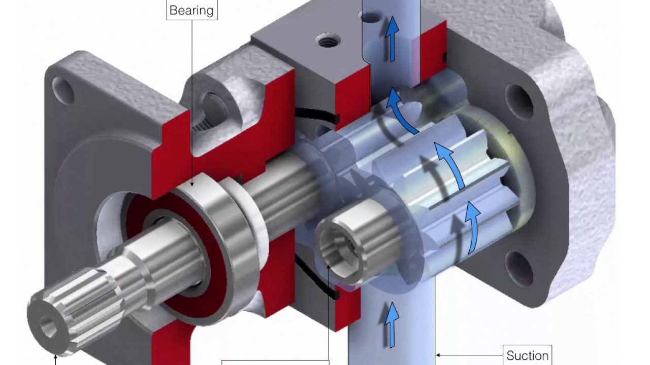EXTERNAL GEAR PUMP FLOW THROUGH