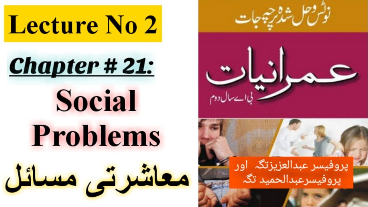 Sociology Ch # 21 complete Lecture for BA (ADP) Part 2 by Saba 786 Academy||Social Problems