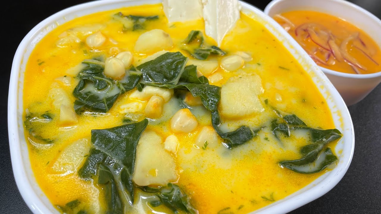 Locro de Acelga con Choclo y Queso - BUENISIMO #locro #sopas #recetasecuatorianas