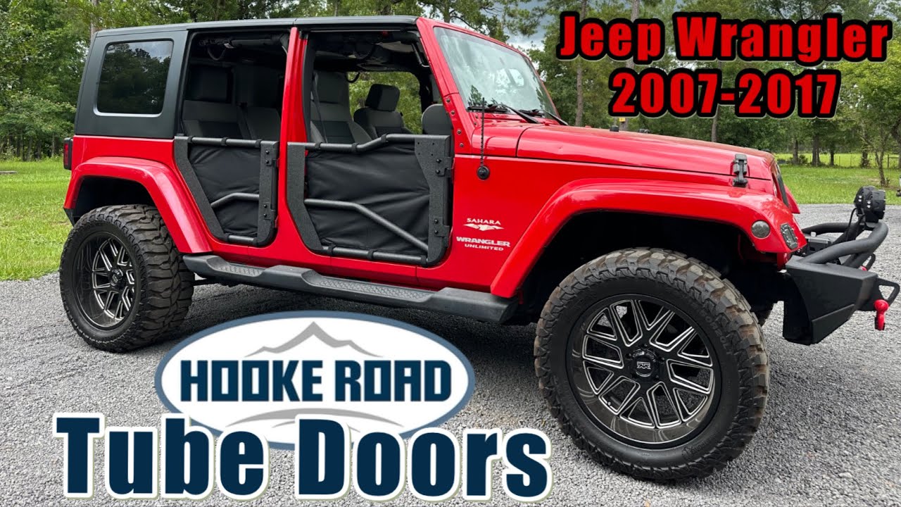 ⁠Hooke Road Jeep Wrangler Jk Tube Doors with Shade Skins - Install & Review