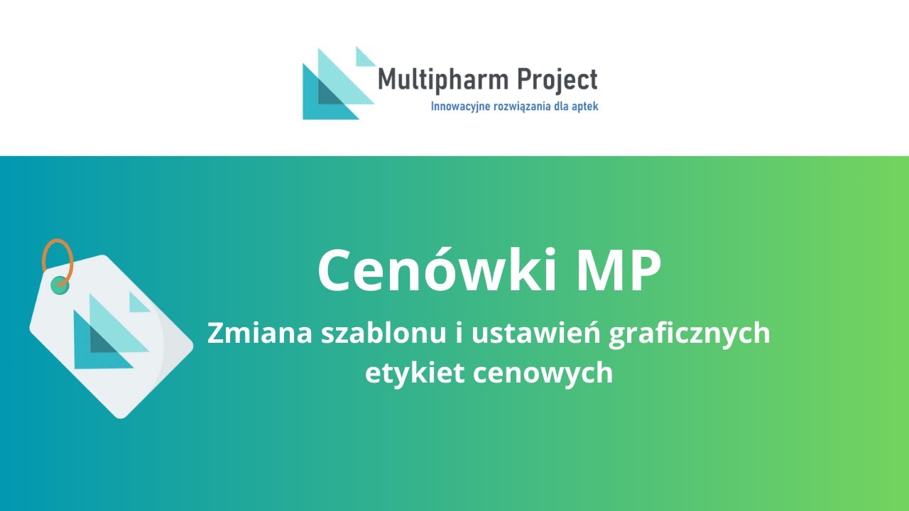 3. Aplikacja Cen&oacute;wkiMP Zamiana szablonu i ustawień graficznych etykiet cenowych