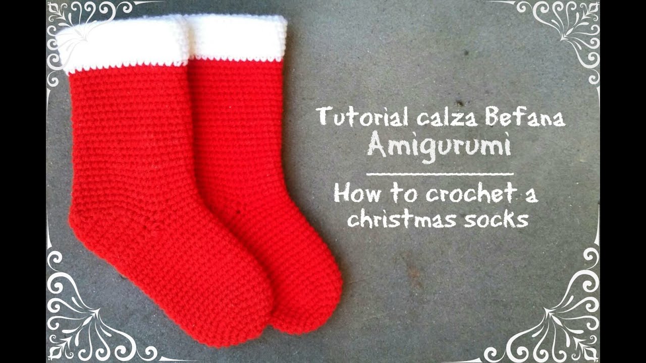Calza Befana piccola amigurumi | How to crochet a christmas socks