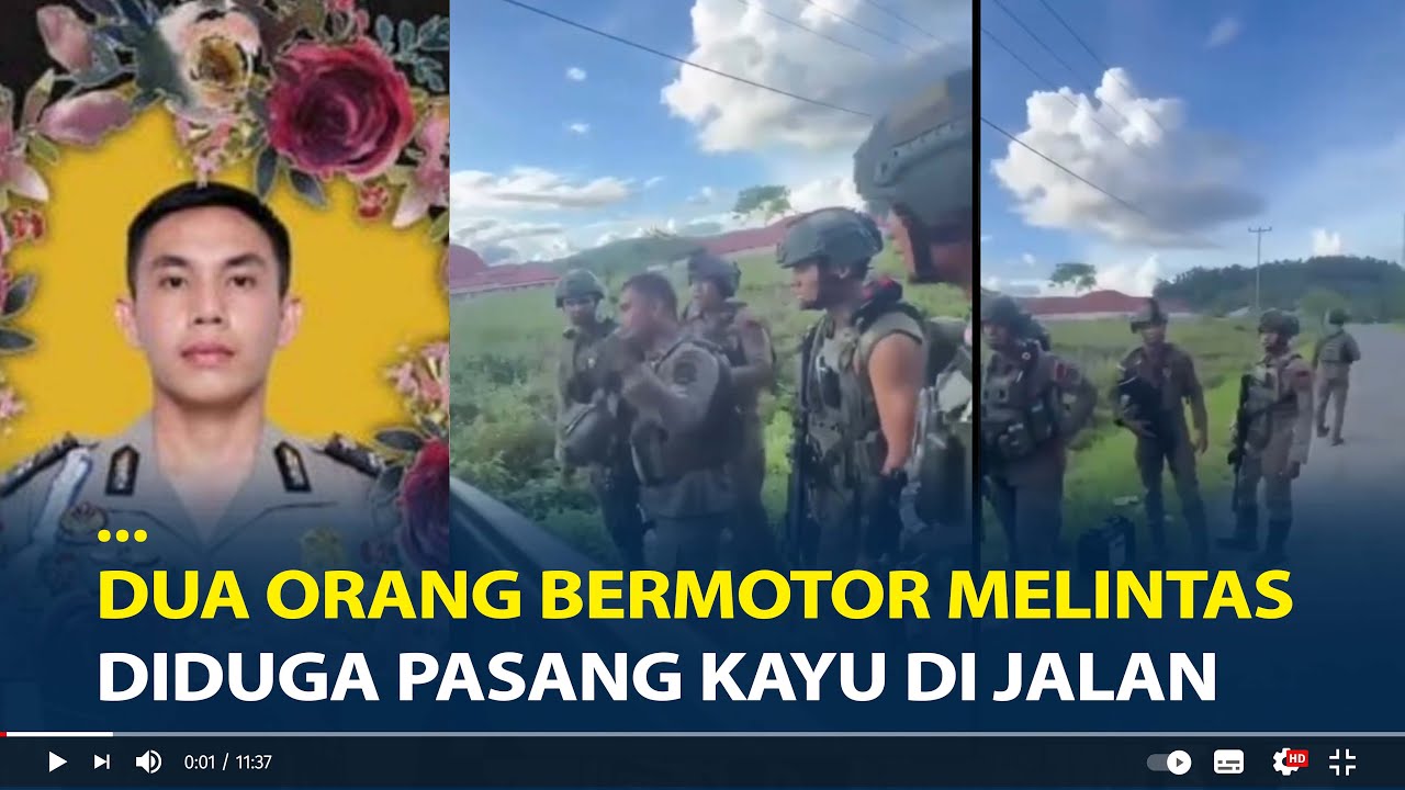 Detik-detik Anggota Brimob Damai Cartenz Iqbal Anwar Arif DitembaK KKB Papua Saat Patroli di Yalimo