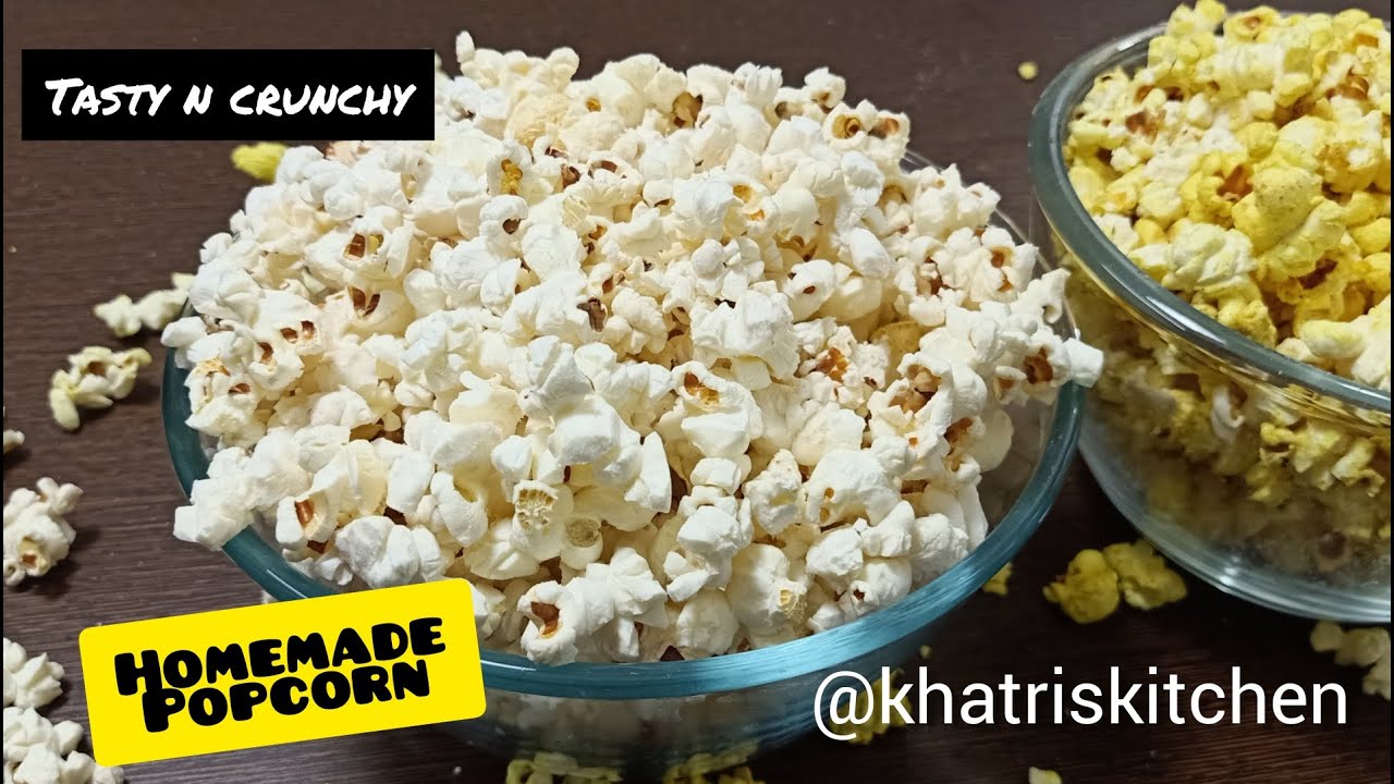 Popcorn Recipe In Hindi - कुकर में बनायें झटपट गरमागरम टेस्टी पॉपकॉर्न - @Khatri's kitchen