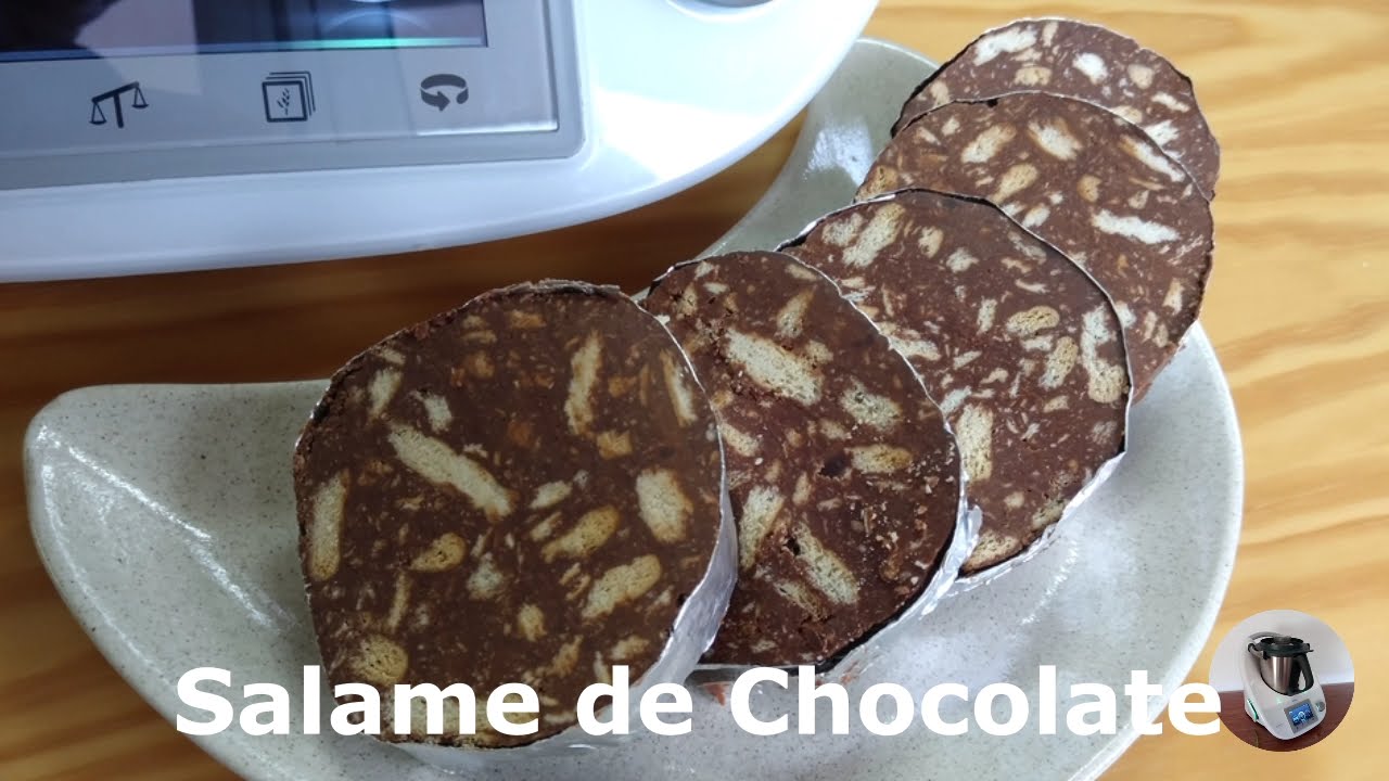 SALAME DE CHOCOLATE - Receita de Sobremesa Rápida de Salame de Chocolate para Bimby TM6 TM5 TM31