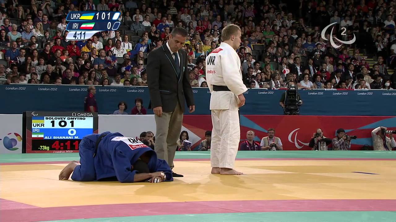 Judo - UKR versus IRI - Men -73 kg Preliminary Round of 16 - London 2012 Paralympic Games