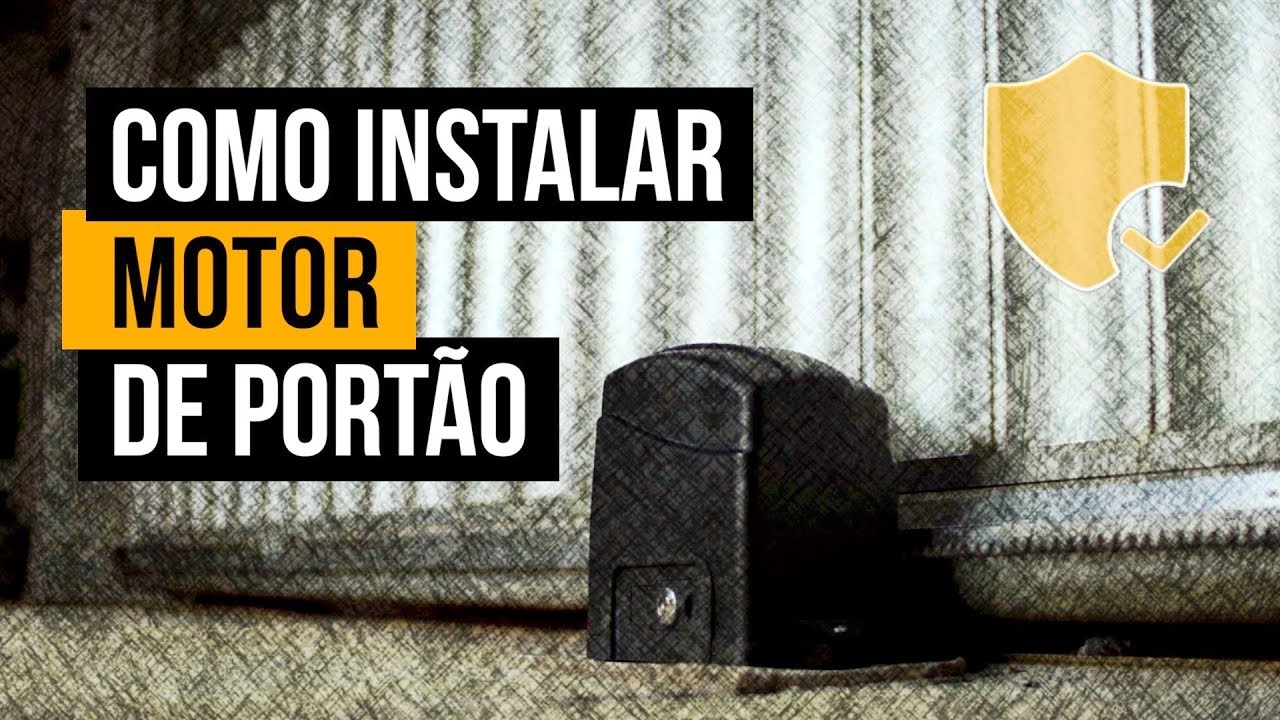 COMO INSTALAR MOTOR DE PORTÃO PASSO A PASSO