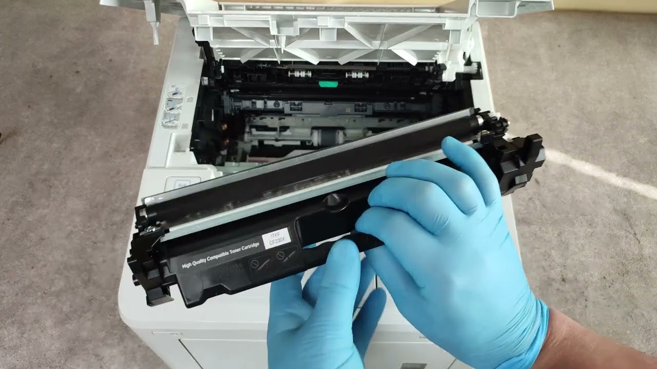 HOW TO REPLACE THE TONER CARTRIDGE AND THE DRUM UNIT ON HP LASERJET PRO M118, M119, M203, M205, M206