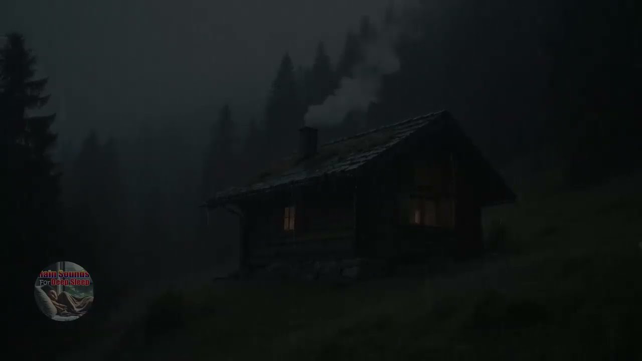 Durma Mais Rápido | Sons de Chuva em Cabana Aconchegante na Floresta 🌲🌧️