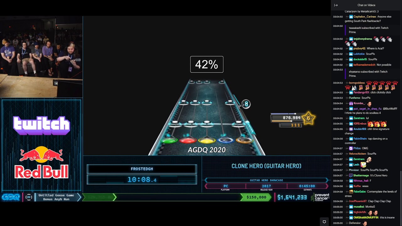 Full AGDQ Clone Hero Showcase w/ Chat On Screen