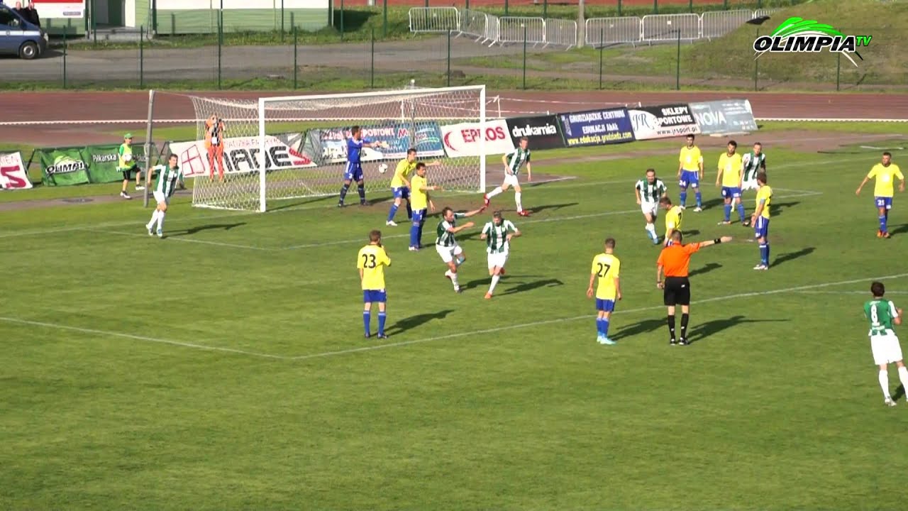 Olimpia Grudziądz - Olimpia Elbląg 3:0, bramki. 09.05.2012