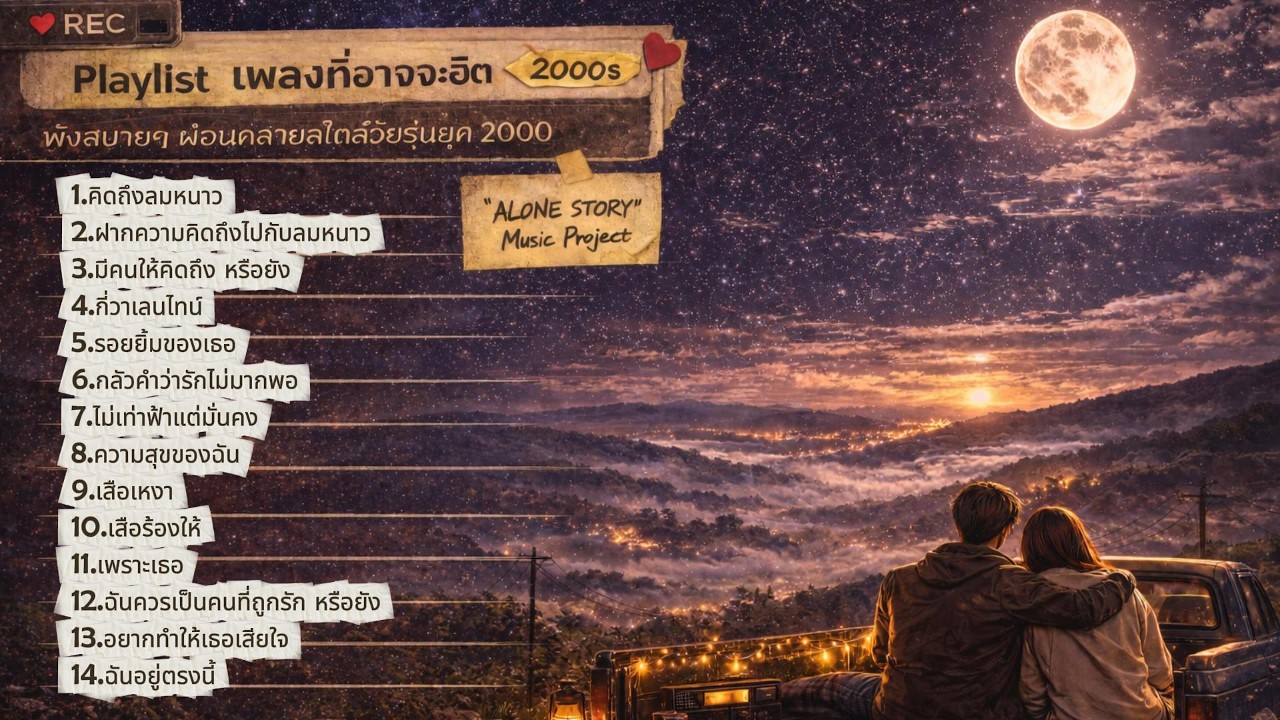 รวมเพลงรักยุค 90-2000 อบอุ่นละมุน ฟังต่อเนื่อง | เพลงไทยสตริงเพราะๆ