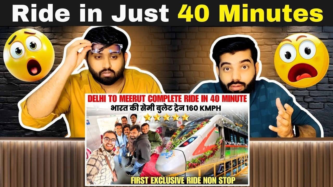 Pakistani Reaction on India’s Fastest Corridor? 🔥 Complete Namo Bharat Train Ride Reaction