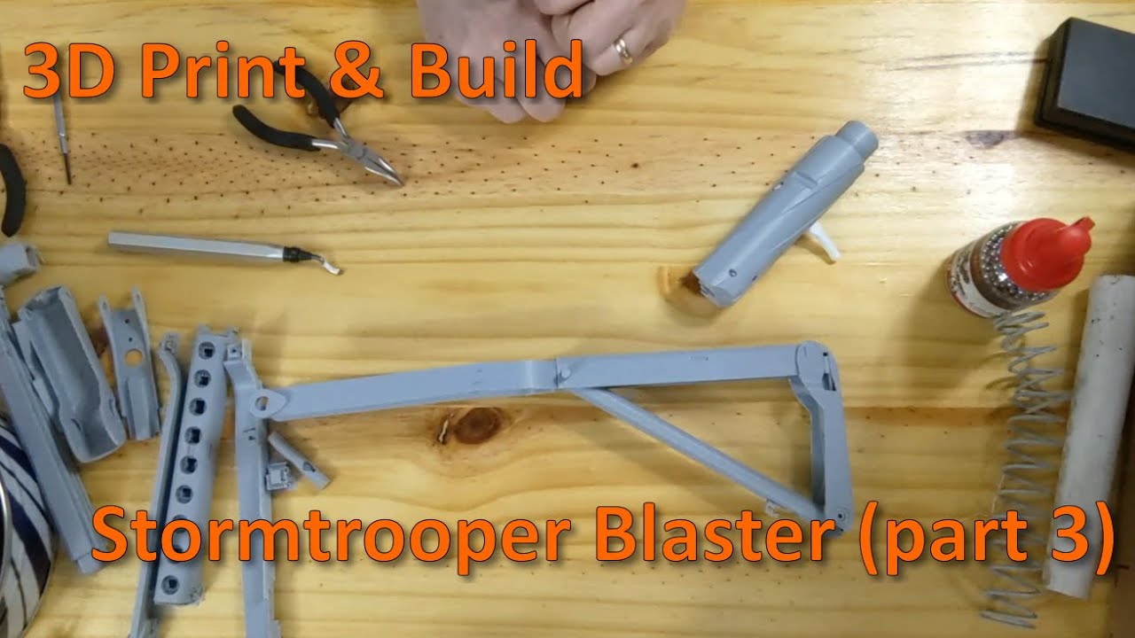 3D Print & Build #starwars #e11 #stormtrooper #blaster Part 3 #bambulab #X1E #X1Carbon