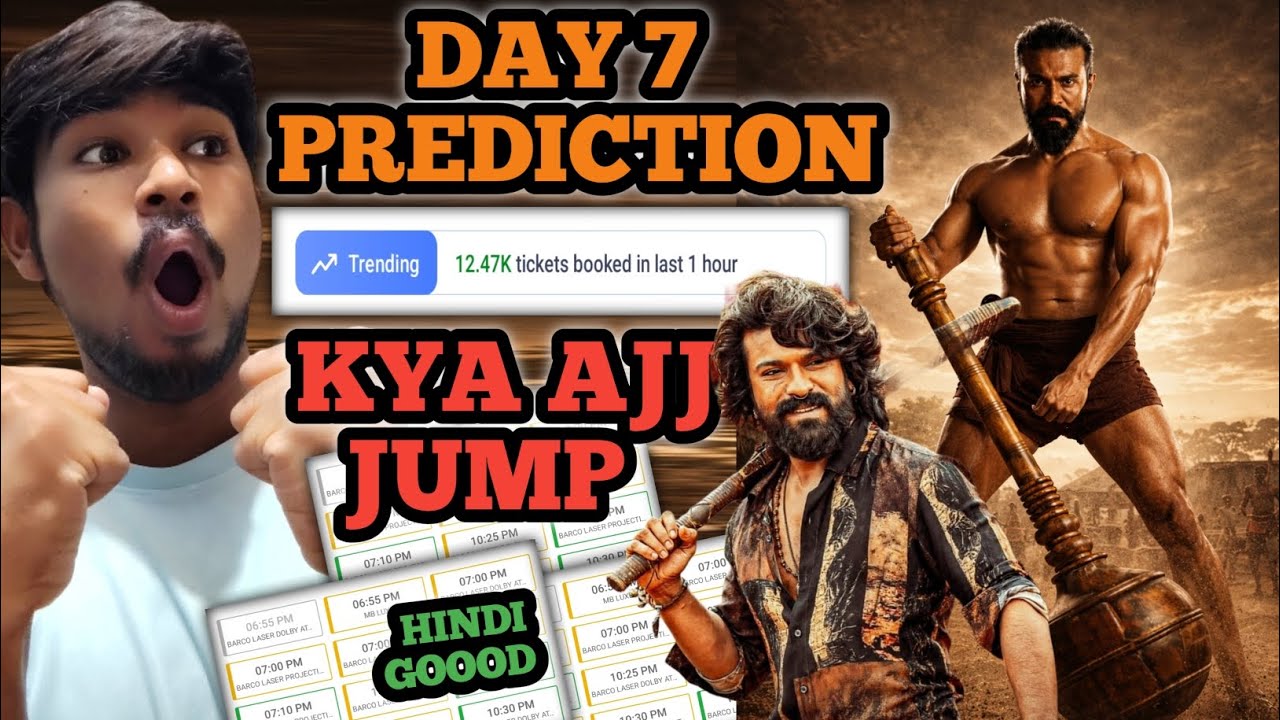 PEDDI DAY 7 COLLECTION PREDICTION l DAY 7 COLLECTION l RAM CHARAN // CHINTU BRO 🔥🔥