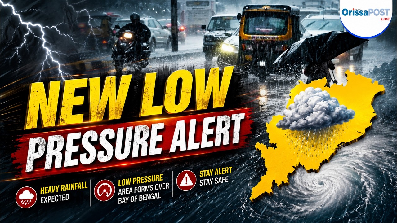 Odisha weather alert: new low pressure to bring heavy rain from Friday | Yellow warning issued