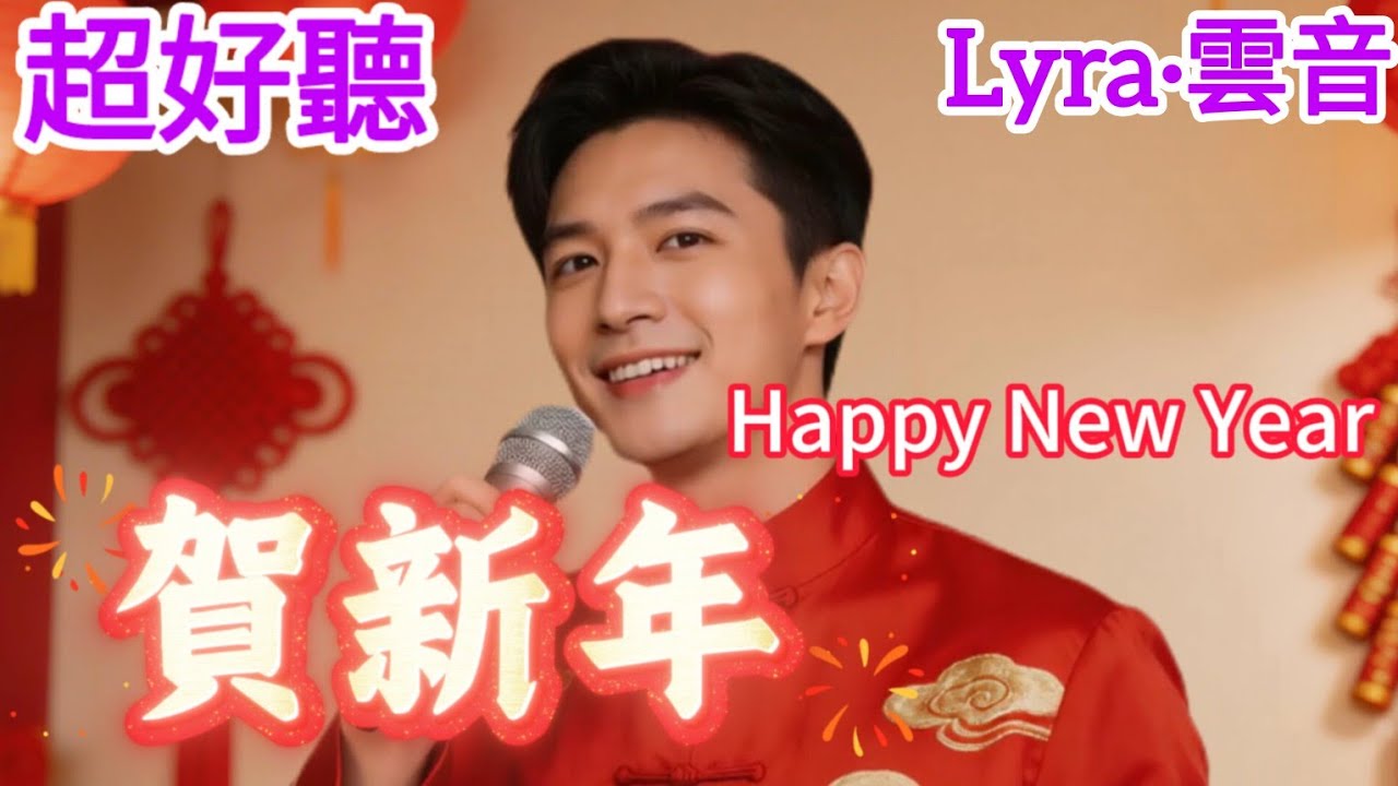 Lyra·雲音 翻唱 超好聽 |《賀新年》| 男聲版 | 原唱:張帆 | 賀新年，祝新年，新年啊，年連年 | Beautiful | 