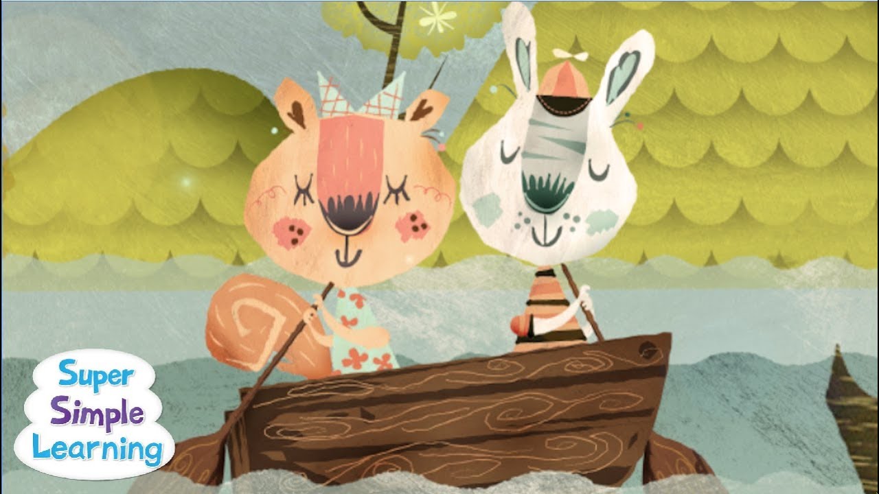 Row Row Row Your Boat | Bedtime Lullaby | Super Simple Songs