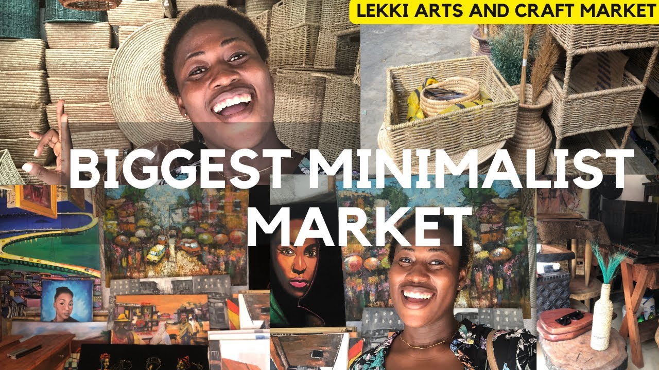 THE BIGGEST ARTS MARKET IN LAGOS | Where to shop for minimalist items | Lekki Arts & Crafts