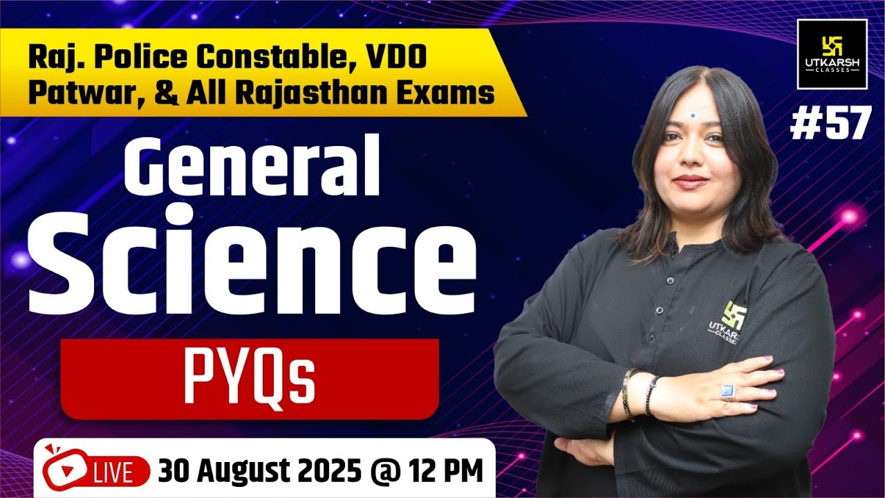 Science Previous Year Questions For Constable, Patwar, VDO & All Rajasthan Exams | Nayana Ma'am