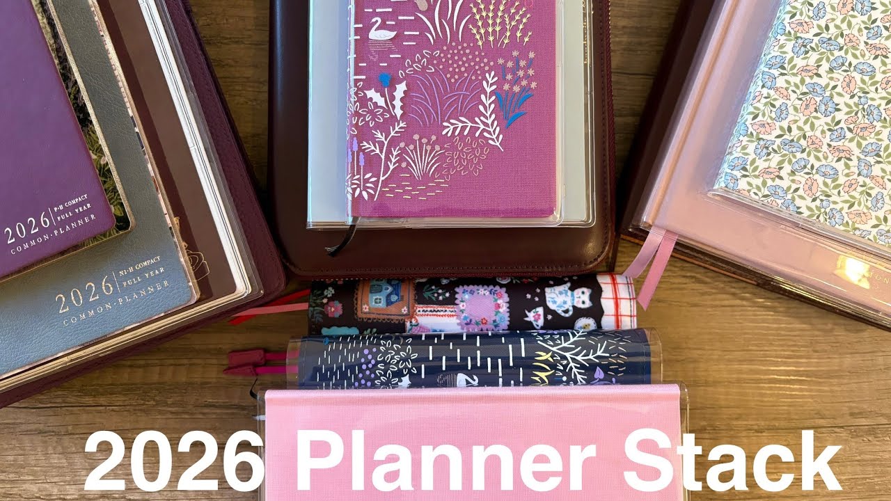 Мой планировщик и блокнот на 2026 год, совместно с Hobonichi, Sterling Ink и Rosey Life Planners