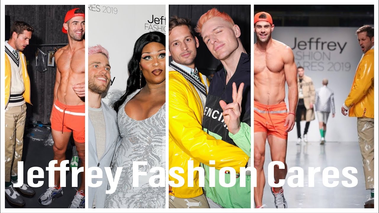 Walking in Jeffrey Fashion Cares 2019