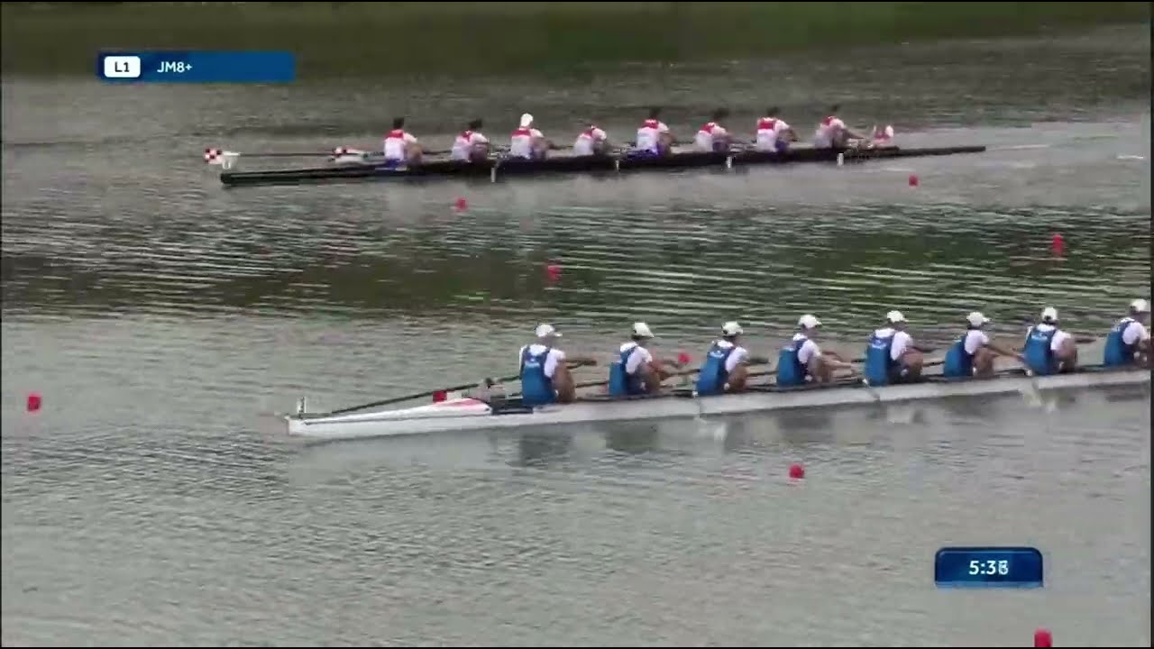 2025 European rowing Championships U19: JM8+ preliminary race