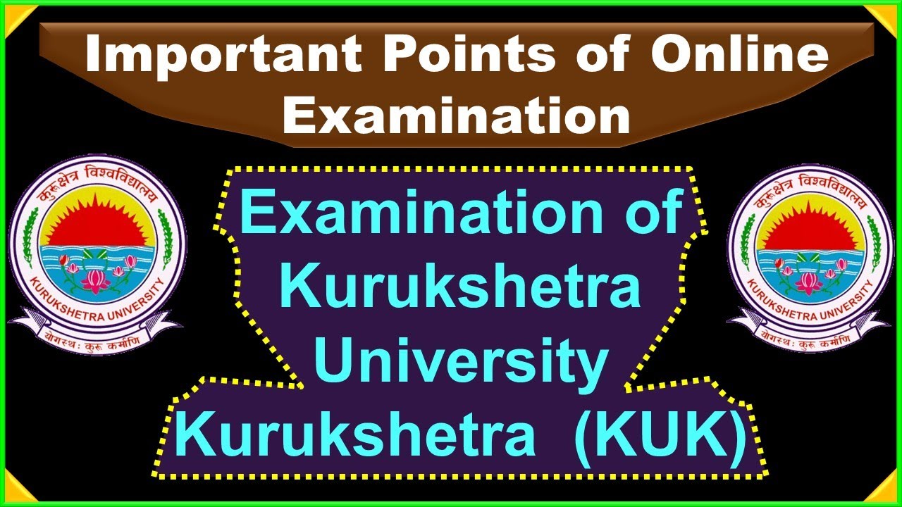 Some important Points of Online Examination ║ Kurukshetra University ║ KUK ║March 2021