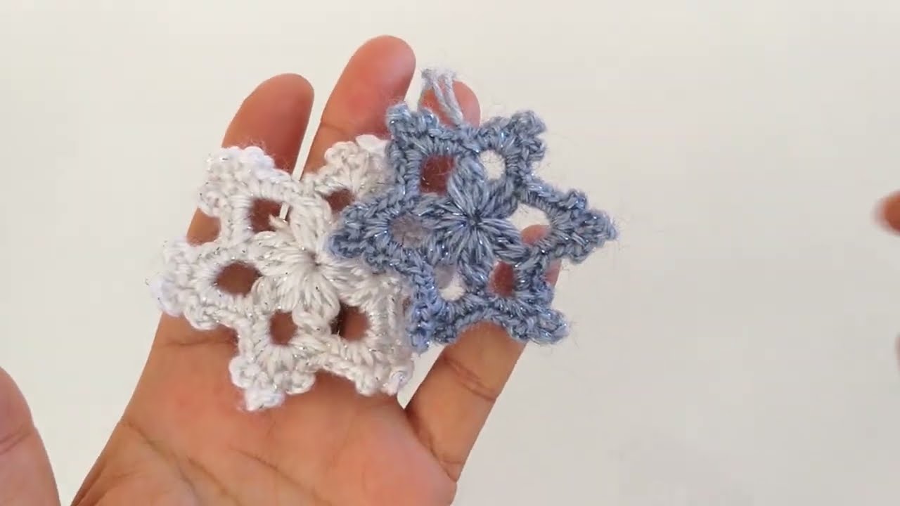 Kar Tanesi Örgü Modeli Yapılışı
