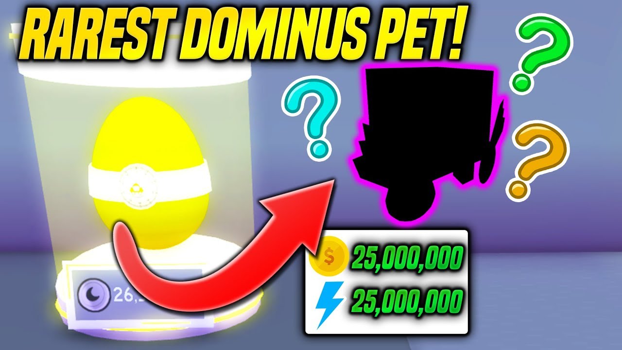The DOMINUS HUGE Pet In PET SIMULATOR Is LITERALLY INSANE!! *RAREST PET* (Roblox)
