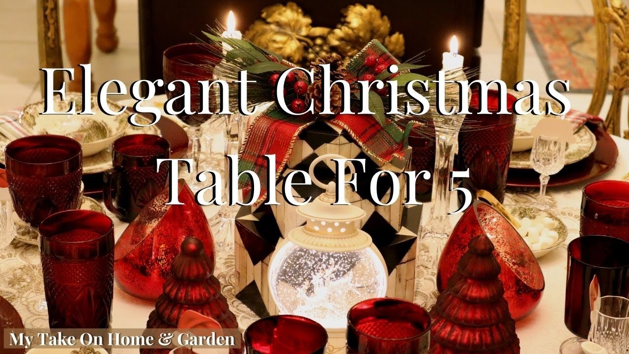 Elegant Christmas Table with Johnson Brothers Friendly Village China | Christmas 2022