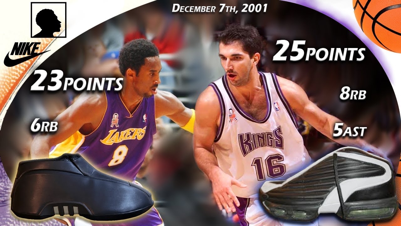 Kobe Bryant VS Peja Stojakovic Face-off December 7th 2001
