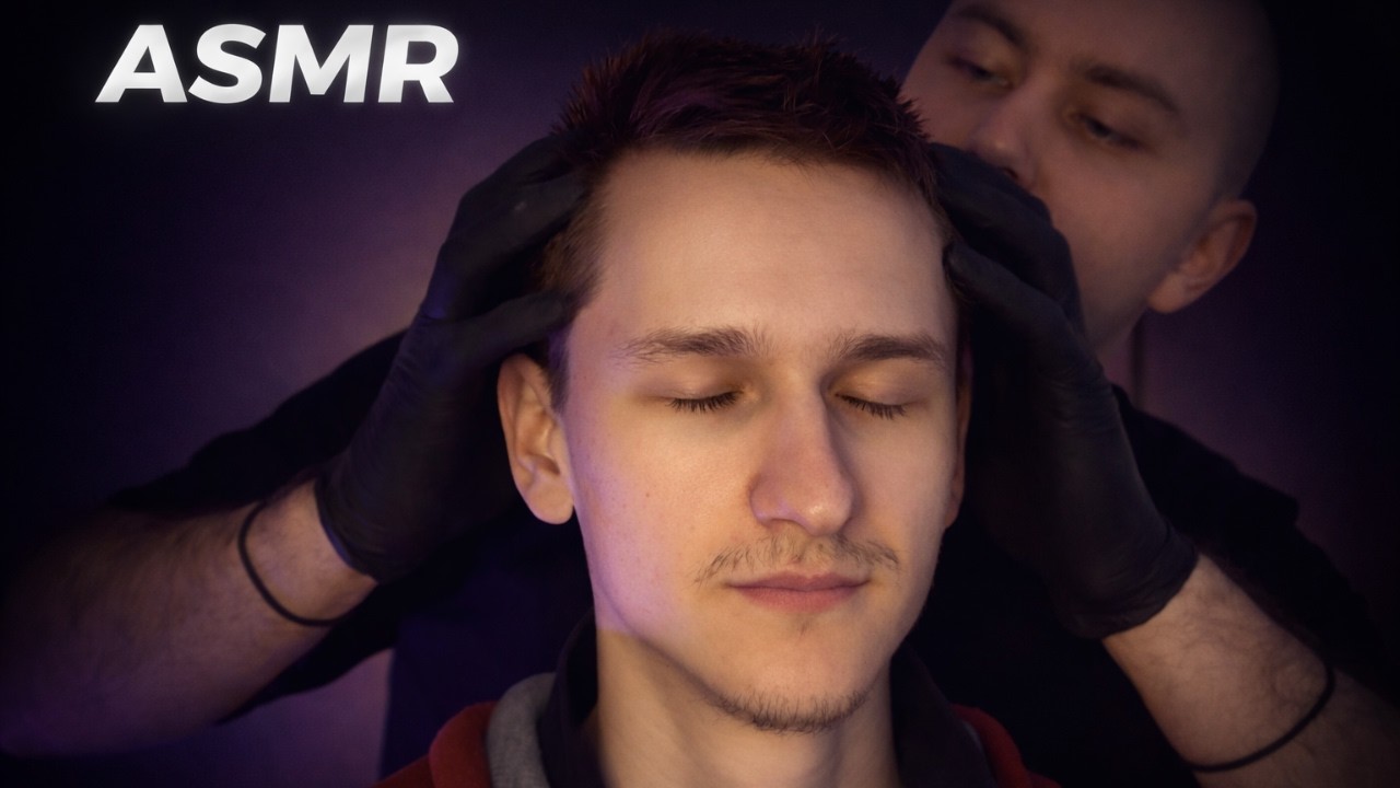 Short Hair Root Massage 🔥 Glove Hair Sounds | No Talking ASMR