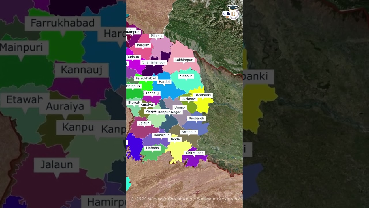 75 Districts of Uttar Pradesh #Shorts #Uttarpradesh #75DistrictsofUP #upsc #ias #cse #ips