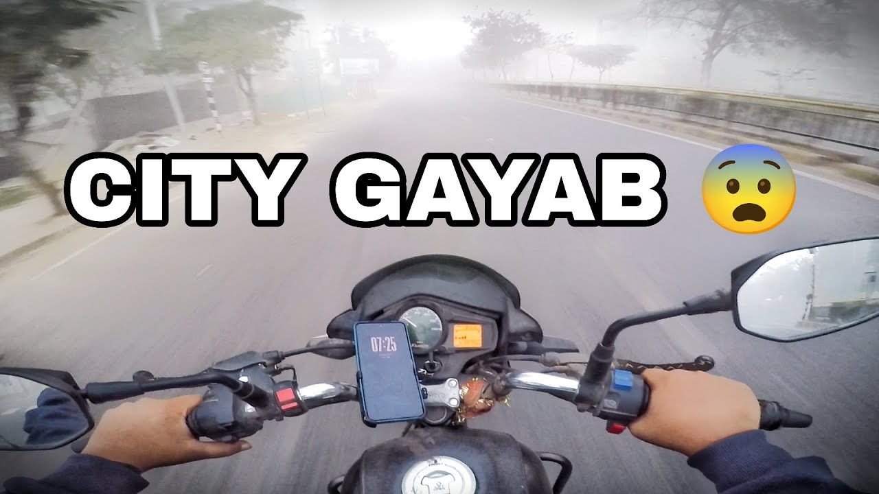 Ahmedabad Vanished in Fog! 🌫️ Zero Visibility Ride
