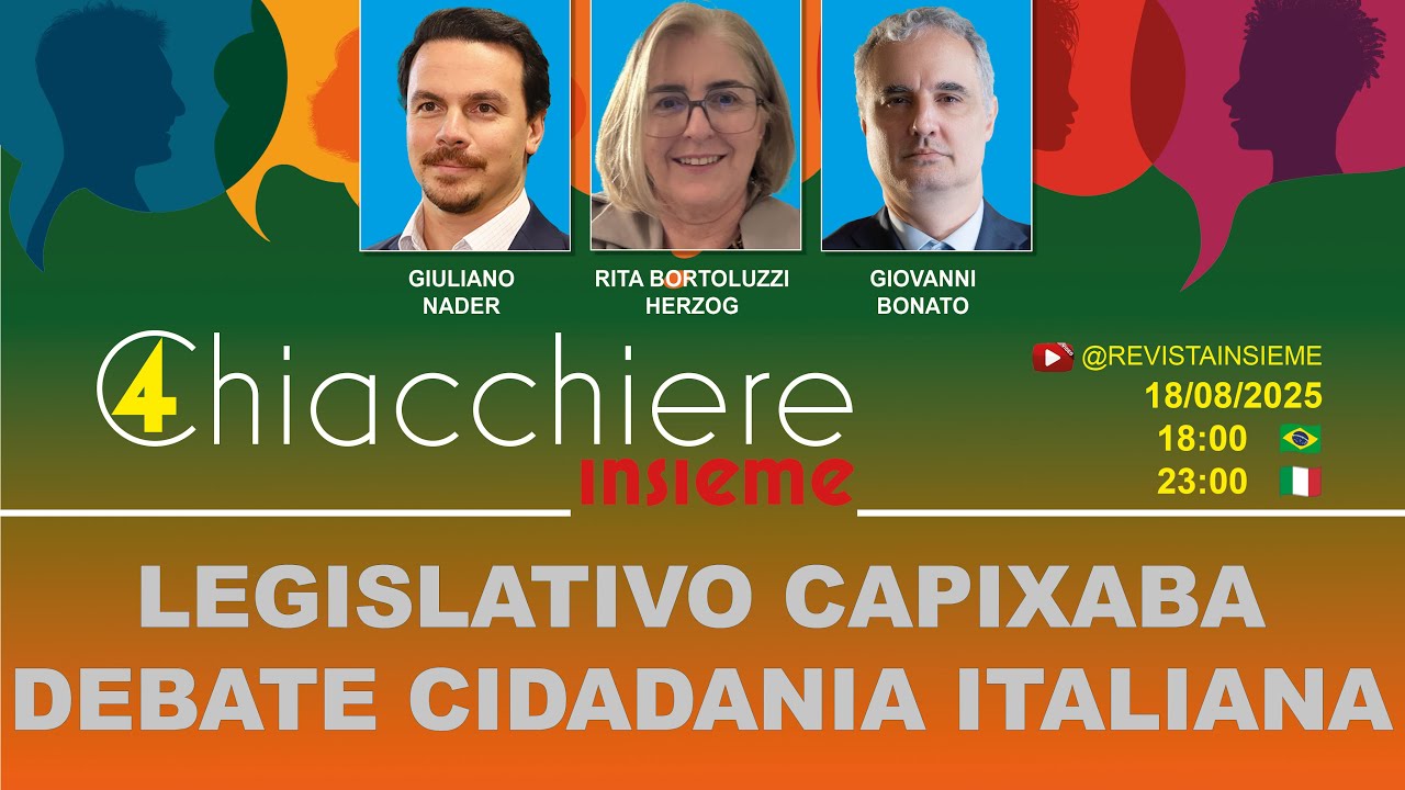 INSIEME AO VIVO | Legislativo do Espírito Santo discute Cidadania Italiana