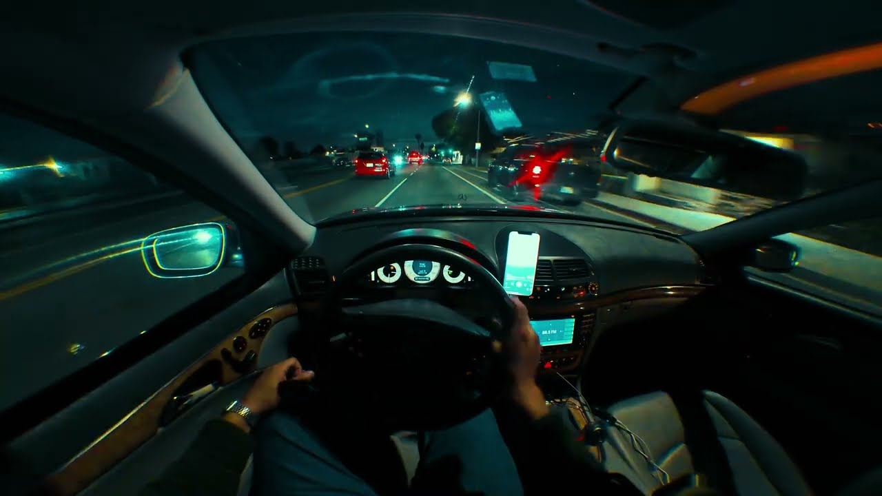 POV driving Late to a Birthday Party in my 2008 Mercedes E350