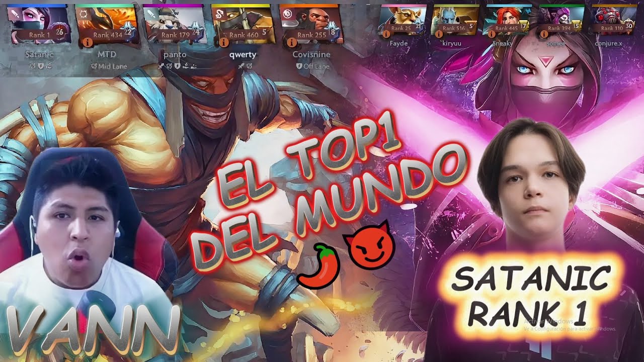 VANN JUEGA CON EL RANK 1 DEL MUNDO 😱🔥 | TOCA SUPORTEAR DOTA PICANTE   🌶️😈🔥