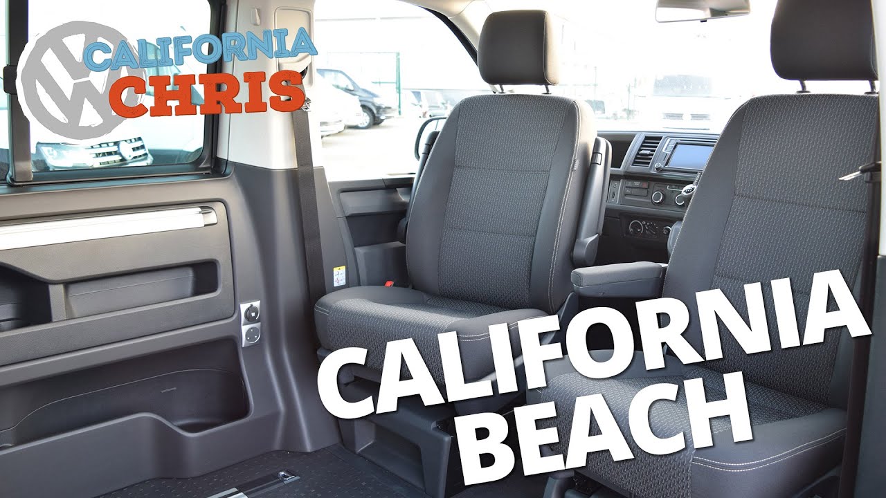New 2016 Volkswagen T6 California Beach seating options