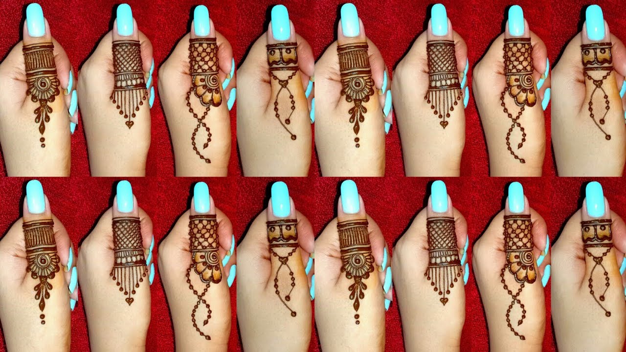 Eid/Rakhi/Bhai Dooj Top Funky Finger Mehndi Design Collection || Finger Mehndi Design for Eid 2022