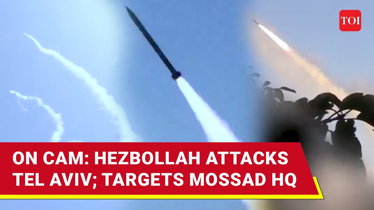 Tel Aviv Bombarded: Hezbollah Releases Dramatic Footage Of Strike On Mossad HQ, IDF Base