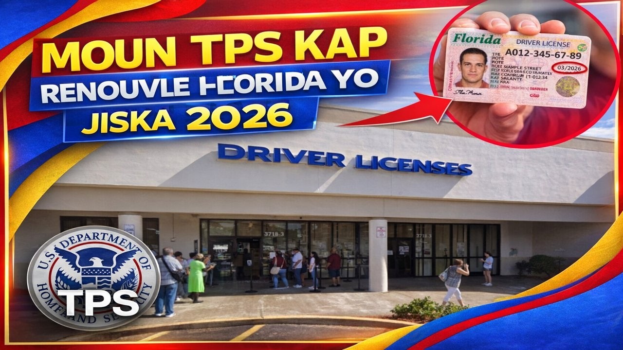 Dosye TPS: Moun Florida yo Si ou gen TPS alfè lisans ou paske kounyea sistem lan update.