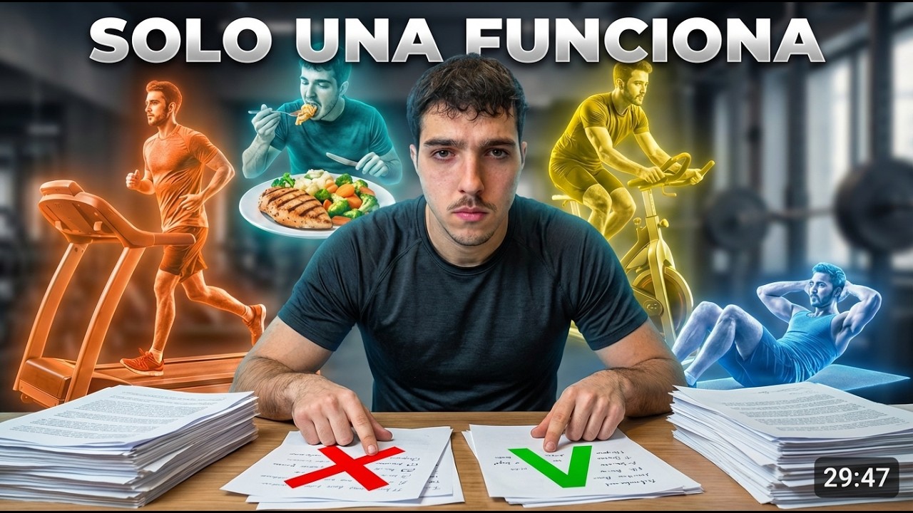 Probé TODAS LAS FORMAS de PERDER GRASA | SOLO 1 FUNCIONA